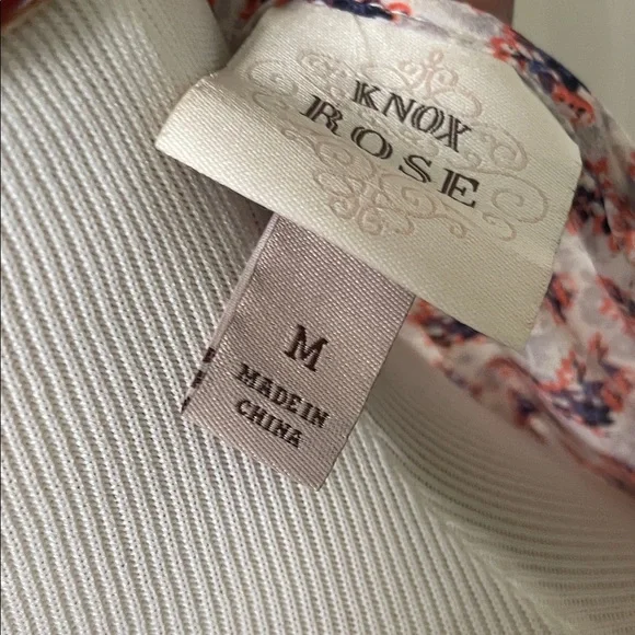 Knox Rose Pink and Blue Patterned Blouse - Picture 4 of 7